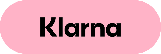Klarna logo on a pink background